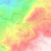 Carte topographique Aayoun El Siman, altitude, relief