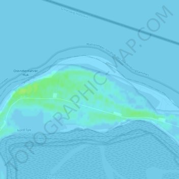 Carte topographique Ellenbogen, altitude, relief