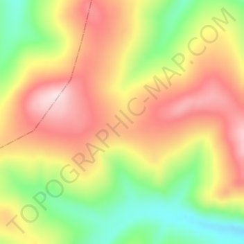 Carte topographique Jones Pass, altitude, relief