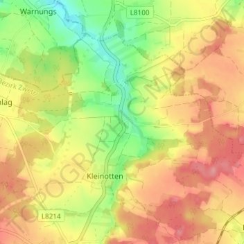 Carte topographique Mayerhöfen, altitude, relief