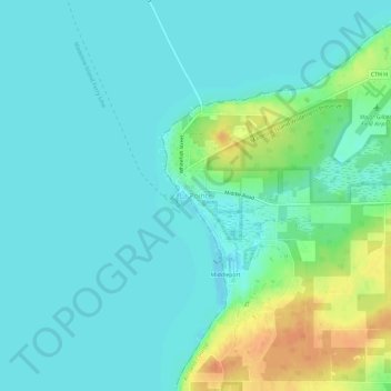 Carte topographique La Pointe, altitude, relief