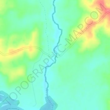 Carte topographique Passo das Pedras, altitude, relief