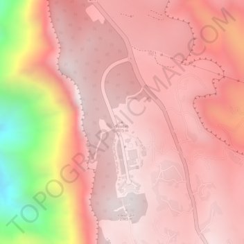 Carte topographique Soudah, altitude, relief