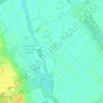 Carte topographique Boermastreek, altitude, relief