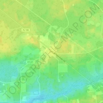 Carte topographique Lulu, altitude, relief