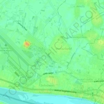 Carte topographique Dognaxoyneua, altitude, relief