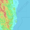 Carte topographique ทับใต้, altitude, relief