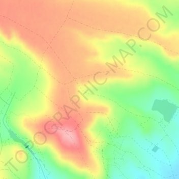 Carte topographique Valle de Requejo, altitude, relief