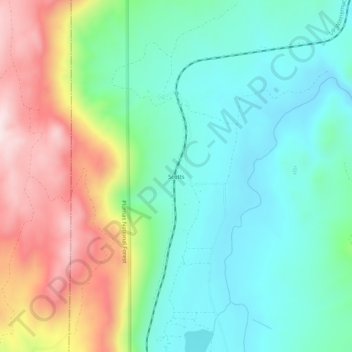 Carte topographique Scotts, altitude, relief