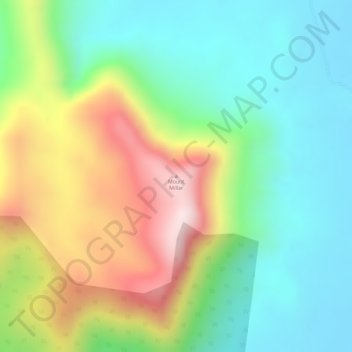 Carte topographique Mount Millar, altitude, relief