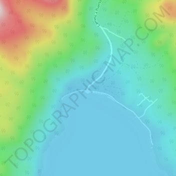 Carte topographique Puerto Patriada, altitude, relief