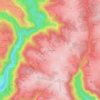 Carte topographique Aussinange, altitude, relief