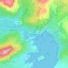 Carte topographique Glengarriff, altitude, relief