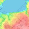 Carte topographique Calouar Bian, altitude, relief