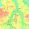 Carte topographique Forest Hills, altitude, relief