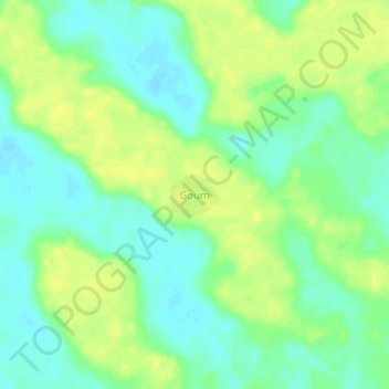 Carte topographique Goum, altitude, relief