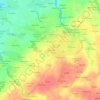 Carte topographique Za de Keruscat, altitude, relief