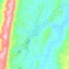 Carte topographique La Danta, altitude, relief