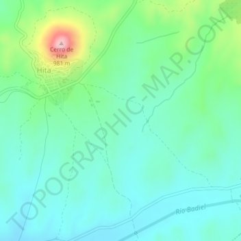 Carte topographique Zarcilla, altitude, relief