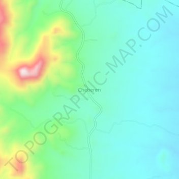 Carte topographique Cheberen, altitude, relief