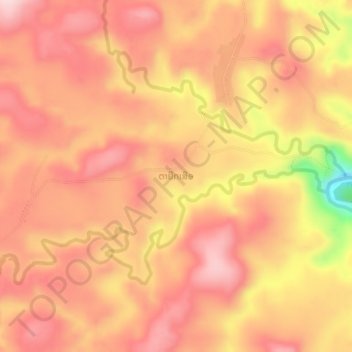 Carte topographique Tayikseua, altitude, relief