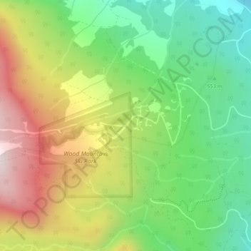 Carte topographique Forbidden Plateau, altitude, relief