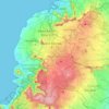 Carte topographique Vacoas-Phoenix, altitude, relief