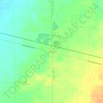 Carte topographique Juniata, altitude, relief