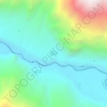 Carte topographique Askole, altitude, relief