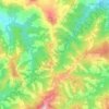 Carte topographique Losio, altitude, relief