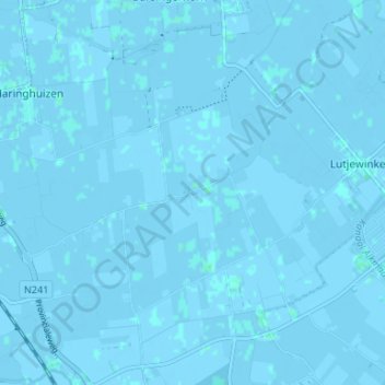 Carte topographique Moerbeek, altitude, relief