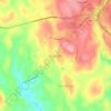 Carte topographique Starbright Acres, altitude, relief