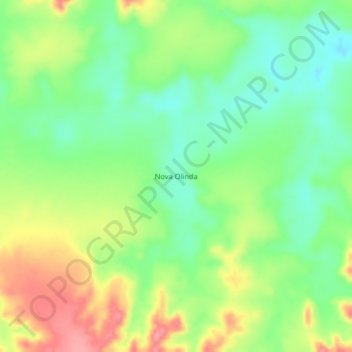 Carte topographique Nova Olinda, altitude, relief