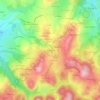 Carte topographique Le Fangheat, altitude, relief