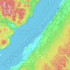 Carte topographique Île de la Providence, altitude, relief