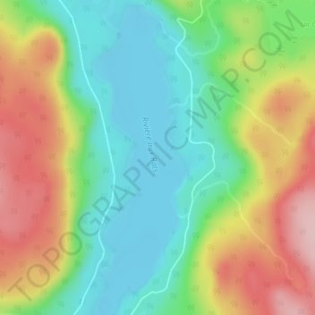 Carte topographique Lac Gaucher, altitude, relief