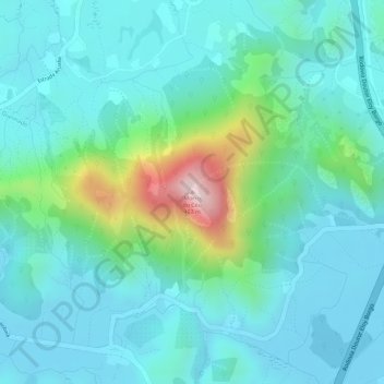 Carte topographique Morro do Céu, altitude, relief