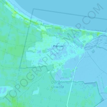 Carte topographique Brake, altitude, relief