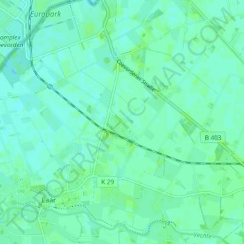 Carte topographique Agterhorn, altitude, relief