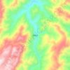 Carte topographique Adu, altitude, relief