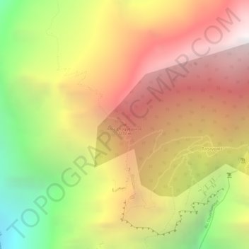 Carte topographique Abra Choquequirao Altitud 3272 m.s.n.m., altitude, relief