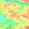 Carte topographique Menez Braz Coz, altitude, relief