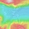 Carte topographique Ukanc, altitude, relief