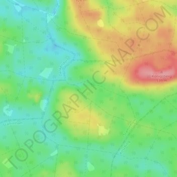 Carte topographique Gump Höhle, altitude, relief