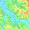 Carte topographique Xerrenda, altitude, relief