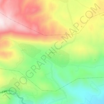 Carte topographique Bechouat, altitude, relief