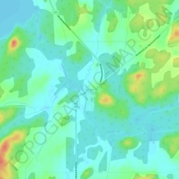 Carte topographique Rollet, altitude, relief