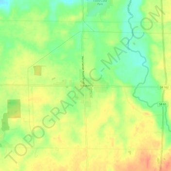 Carte topographique Steuben, altitude, relief