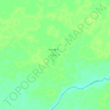 Carte topographique Royo, altitude, relief