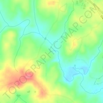 Carte topographique Morgantown Baptist Association Dam, altitude, relief